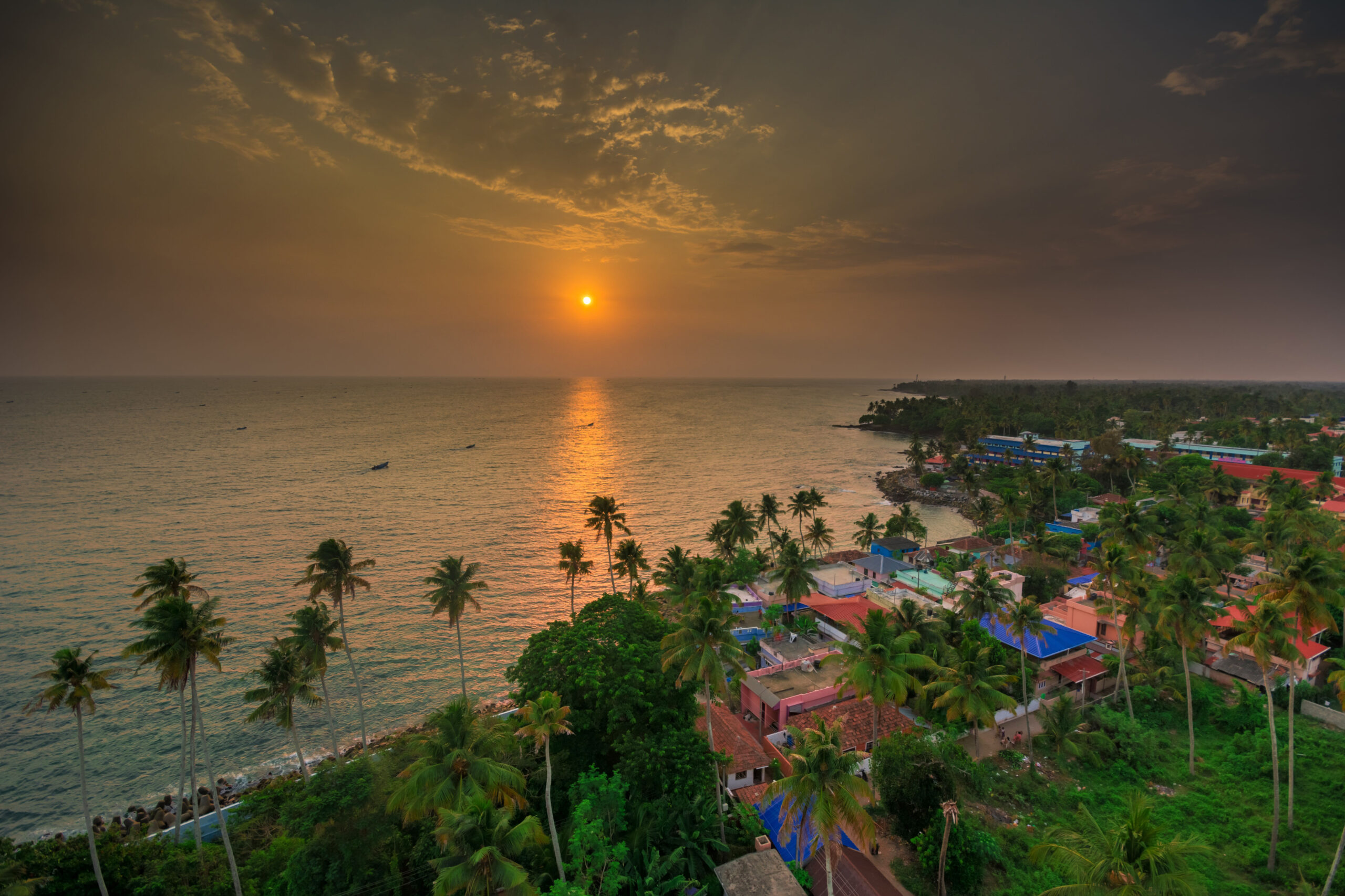 Sunset shoted from Thangaserry Light house